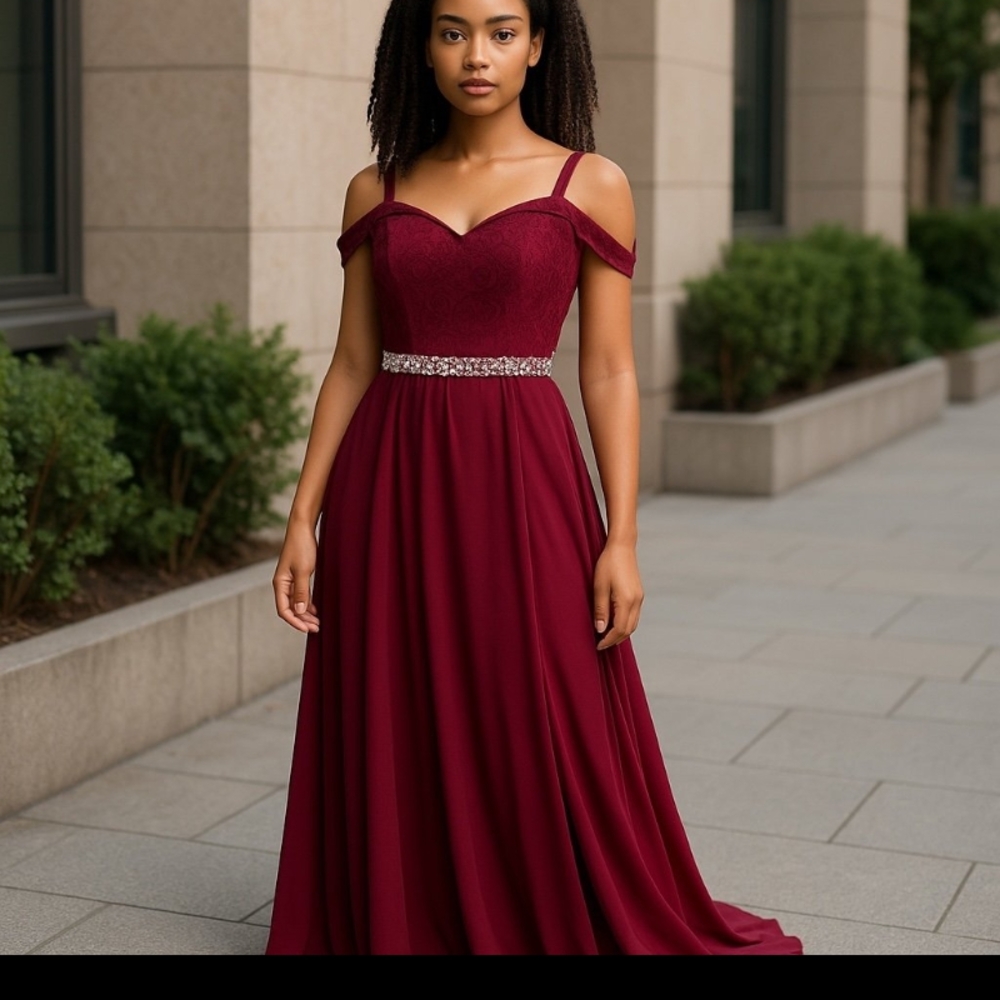 May Queen Red Pleated Prom Sundress